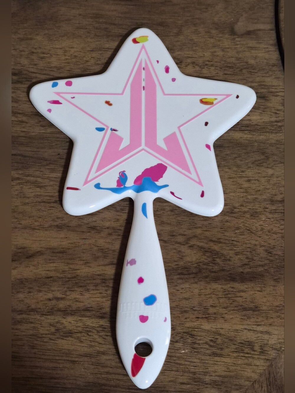 Jeffree Star White and Pink Star Hand Mirror